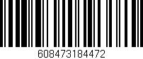 Código de barras (EAN, GTIN, SKU, ISBN): '608473184472'