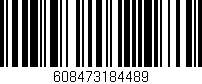 Código de barras (EAN, GTIN, SKU, ISBN): '608473184489'