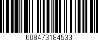 Código de barras (EAN, GTIN, SKU, ISBN): '608473184533'