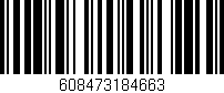 Código de barras (EAN, GTIN, SKU, ISBN): '608473184663'