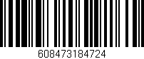 Código de barras (EAN, GTIN, SKU, ISBN): '608473184724'