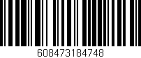 Código de barras (EAN, GTIN, SKU, ISBN): '608473184748'