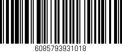 Código de barras (EAN, GTIN, SKU, ISBN): '6085793931018'