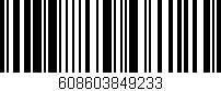 Código de barras (EAN, GTIN, SKU, ISBN): '608603849233'