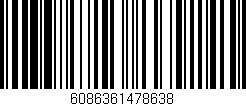 Código de barras (EAN, GTIN, SKU, ISBN): '6086361478638'