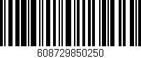 Código de barras (EAN, GTIN, SKU, ISBN): '608729850250'