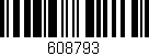 Código de barras (EAN, GTIN, SKU, ISBN): '608793'