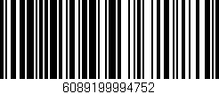 Código de barras (EAN, GTIN, SKU, ISBN): '6089199994752'