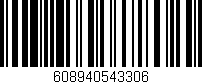 Código de barras (EAN, GTIN, SKU, ISBN): '608940543306'