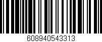 Código de barras (EAN, GTIN, SKU, ISBN): '608940543313'