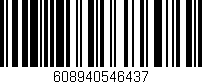 Código de barras (EAN, GTIN, SKU, ISBN): '608940546437'