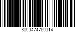 Código de barras (EAN, GTIN, SKU, ISBN): '6090474789314'