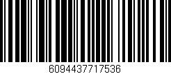 Código de barras (EAN, GTIN, SKU, ISBN): '6094437717536'