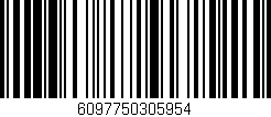Código de barras (EAN, GTIN, SKU, ISBN): '6097750305954'