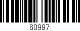 Código de barras (EAN, GTIN, SKU, ISBN): '60997'