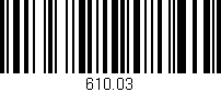Código de barras (EAN, GTIN, SKU, ISBN): '610.03'