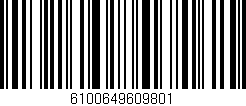 Código de barras (EAN, GTIN, SKU, ISBN): '6100649609801'