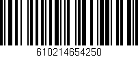 Código de barras (EAN, GTIN, SKU, ISBN): '610214654250'