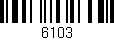 Código de barras (EAN, GTIN, SKU, ISBN): '6103'