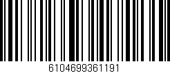 Código de barras (EAN, GTIN, SKU, ISBN): '6104699361191'
