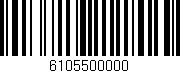 Código de barras (EAN, GTIN, SKU, ISBN): '6105500000'