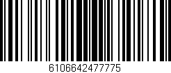 Código de barras (EAN, GTIN, SKU, ISBN): '6106642477775'
