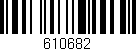 Código de barras (EAN, GTIN, SKU, ISBN): '610682'