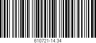 Código de barras (EAN, GTIN, SKU, ISBN): '610721-14.34'