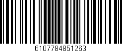 Código de barras (EAN, GTIN, SKU, ISBN): '6107784851263'
