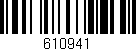 Código de barras (EAN, GTIN, SKU, ISBN): '610941'