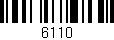 Código de barras (EAN, GTIN, SKU, ISBN): '6110'