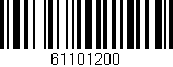 Código de barras (EAN, GTIN, SKU, ISBN): '61101200'