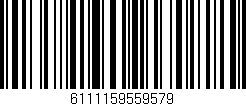 Código de barras (EAN, GTIN, SKU, ISBN): '6111159559579'
