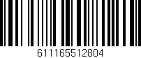 Código de barras (EAN, GTIN, SKU, ISBN): '611165512804'