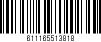 Código de barras (EAN, GTIN, SKU, ISBN): '611165513818'