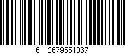Código de barras (EAN, GTIN, SKU, ISBN): '6112679551067'