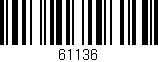 Código de barras (EAN, GTIN, SKU, ISBN): '61136'