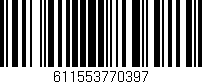 Código de barras (EAN, GTIN, SKU, ISBN): '611553770397'