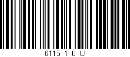 Código de barras (EAN, GTIN, SKU, ISBN): '6115_1_0_U'