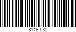 Código de barras (EAN, GTIN, SKU, ISBN): '6116-069'