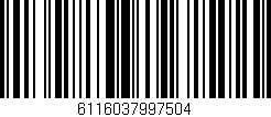 Código de barras (EAN, GTIN, SKU, ISBN): '6116037997504'