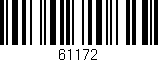 Código de barras (EAN, GTIN, SKU, ISBN): '61172'
