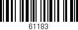 Código de barras (EAN, GTIN, SKU, ISBN): '61183'