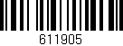 Código de barras (EAN, GTIN, SKU, ISBN): '611905'