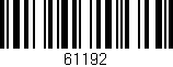Código de barras (EAN, GTIN, SKU, ISBN): '61192'