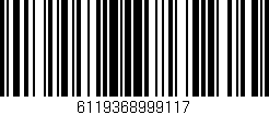 Código de barras (EAN, GTIN, SKU, ISBN): '6119368999117'
