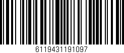 Código de barras (EAN, GTIN, SKU, ISBN): '6119431191097'