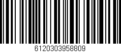 Código de barras (EAN, GTIN, SKU, ISBN): '6120303958809'