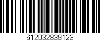 Código de barras (EAN, GTIN, SKU, ISBN): '612032839123'