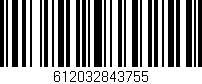Código de barras (EAN, GTIN, SKU, ISBN): '612032843755'